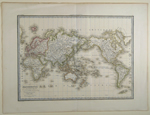 Mappe-Monde sur la Projection de Mercator Dressée par Mr. Lapie, Colonel d état Maj’r et Mr. Lapie fils Capitaine d’État Major